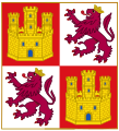 Royal Standard of the Crown of Castile. Square Shape (15th century)