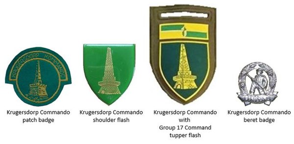 SADF era Krugersdorp Commando insignia