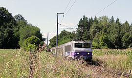 SNCF train in Les Abrets
