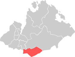 Location within Sandnes municipality