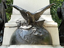 Eagle statue on the Kościuszko memorial