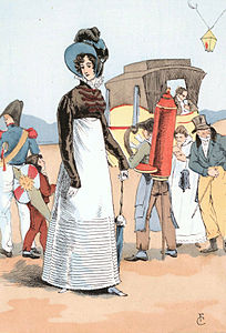 A Parisienne meets the Saint-Cloud coach (1817)