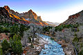 The Watchman and North Fork Virgin River