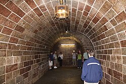 The tunnel leading to the Kehlsteinhaus elevator