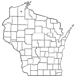 Location of Delta, Wisconsin