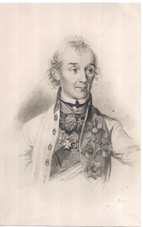 Suvorov by John Charles Robinson from a drawing by Taras Shevchenko