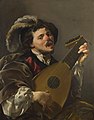 Hendrick ter Brugghen: Singender Mann mit Laute, 1624, Öl auf Leinwand, 100,5 × 78,7 cm, National Gallery, London