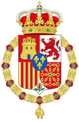 Lesser Royal Coat of Arms of Spain Also used by Don Juan as Pretender. (1941–1977)[13]