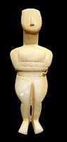 Female canonical type, early work of the Spedos variety (Goulandris Museum of Cycladic Art)
