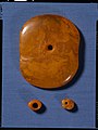 Amber disk and beads from Denmark