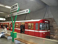U-Bahn station at Fürth Hauptbahnhof