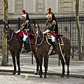 Guard (left) and officer (right) of the mounted Republican Guard