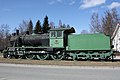 VR Class Hv1 steam locomotive #554 'Heikki' near Riihimäki railway station in Riihimäki