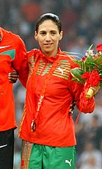 Bronzemedaillengewinnerin Hasna Benhassi