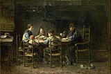 Jozef Israëls: Peasant family at the table 1882, Van Gogh Museum, Amsterdam
