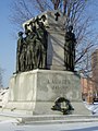 Alfred Laliberté's sculpture at Wilfrid Laurier's grave in Ottawa, Ontario's Notre-Dame Cemetery (Ottawa)
