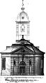 Die um die Vorhalle (1740) erweiterte Loretokapelle, Zeichnung