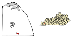 Location in Marshall County, Kentucky