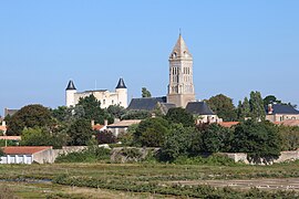 The church and the château in Noirmoutier-en-Île