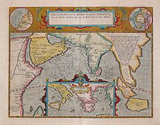 17th century map depicting the locations of the Periplus of the Erythraean Sea