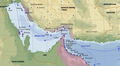 Main cities, ports and routes of the Portuguese empire in the Persian Gulf in the 16th and 17th centuries