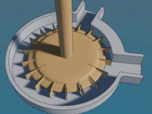 Regenerative turbine pump animation