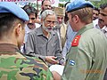 Muhammad Farooq Rehmani, Hurriyat Conference, presenting a memo to UN officials in Azad Kashmir, 2005