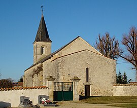 The church in Saleignes