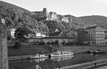 Photograph of the city of Heidelberg, Germany in the 1950s