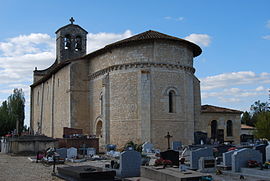 The church in Saint-Caprais-de-Bordeaux