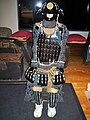 Edo period samurai folding suit of armor tatami gusoku completely matched set with karuta tatami dō and chochin kabuto