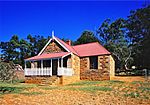 This historic house stands on the western side of the main road between Ingogo and Charlestown. It is situated at the foot of the Amajuba Mountain, 35 kilometres from Newcastle and 11 km (7 mi) from Charlestown. It is planned in the form of a cross and is built... Type of site: House Previous use: house. Current use: museum. From Newcastle head north towards Volksrust on the R23. About 20 km (12 mi) from Newcastle and at the bottom. It was in this cottage that negotiations took place during a number of meetings in March 1881, …