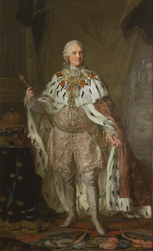 König Adolf Friedrich von Schweden im Krönungsgewand
