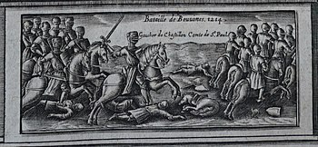 Walter III of Châtillon at the battle of Bouvines.