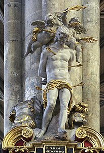 Saint Sebastian, by Nicolas Blasset in the Chapel of the Green Pillar