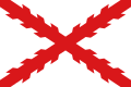 Cross of Burgundy in red over a white flag was a flag of Carlism and Requetés during Francoist Spain.[9] (note: see the coat of arms of the king)