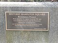 Hamilton Square, Sacramento City Cemetery (plaque)