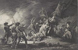The Death of General Montgomery, In the Attack of Quebec, December 1775 by Johan Frederik Clemens (1798)