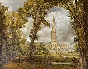 John Constable—View of Salisbury Cathedral, 1823