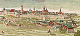 Leipzig 1720 mit Grimmaischer Vorstadt samt Bosens Garten