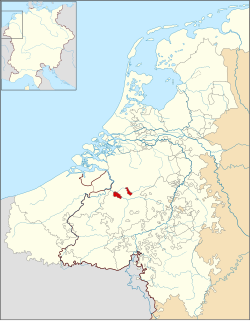 The seigneury of Mechelen around Lordship in 1350