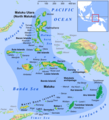 Modern map of the Maluku Islands