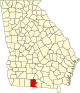 State map highlighting Brooks County
