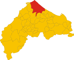 Senigallia within the Province of Ancona