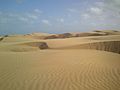 Hot desert climate in Medanos de Coro National Park
