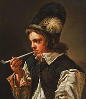 A youth smoking a pipe (circa 1659), Private collection