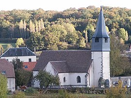 The church in the hamlet of Solonge