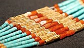 Necklace decorated with granulation, unearthed in Majiayuan, Gansu Provincial Institute of Cultural Relics and Archaeology.[12]