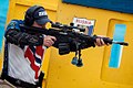 A Norwegian practical rifle shooter at the 2017 IPSC Rifle World Shoot in Russia.