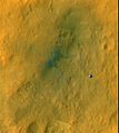 Curiosity's first tracks viewed by MRO/HiRISE (6 September 2012)